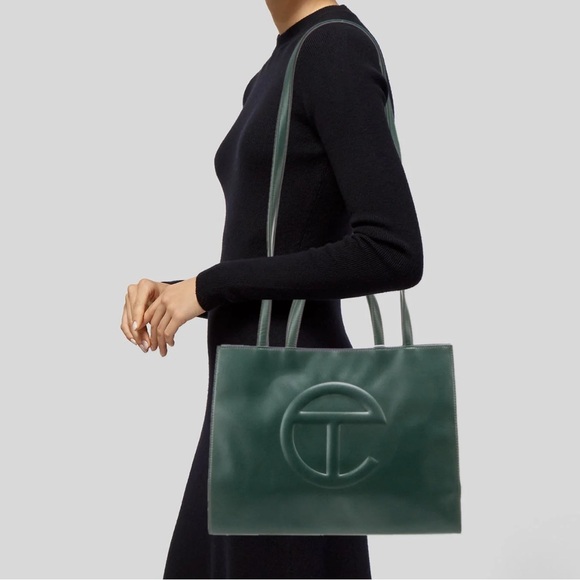 Telfar Dark Olive Bag Telfar Medium Shopping Bag Dark Olive